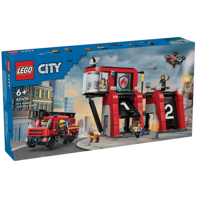 LEGO City Fire Station with Fire Truck 60414